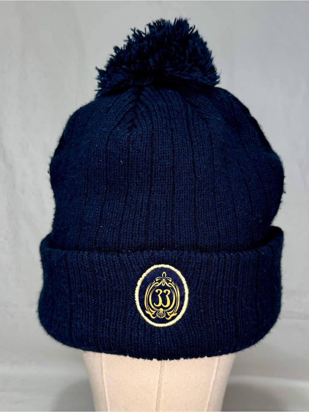 Rare Disney Club 33 Candlelight Pom Unisex Beanie Exclusive Disneyland VIP